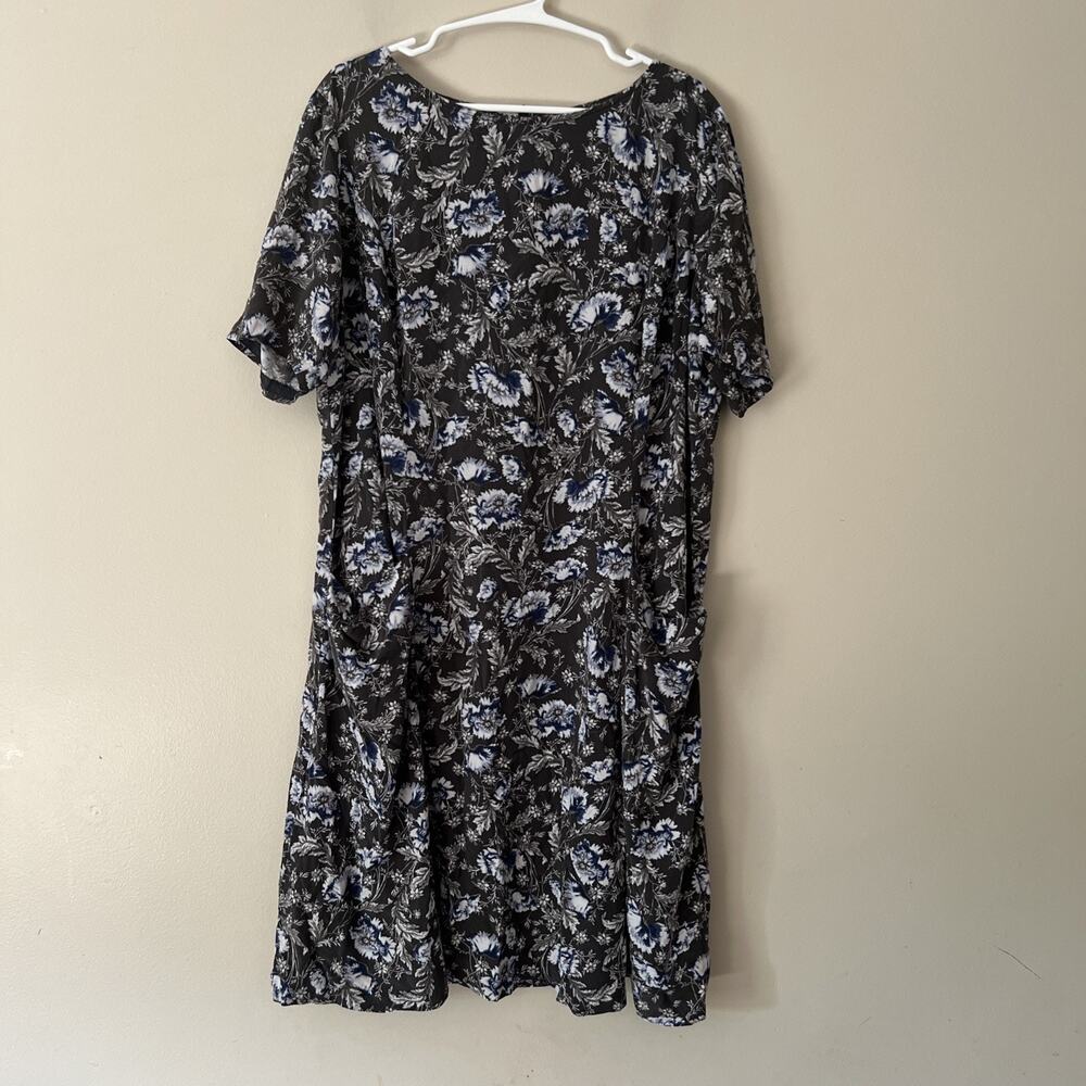 J Jill floral Dress Pockets women’s size 18
